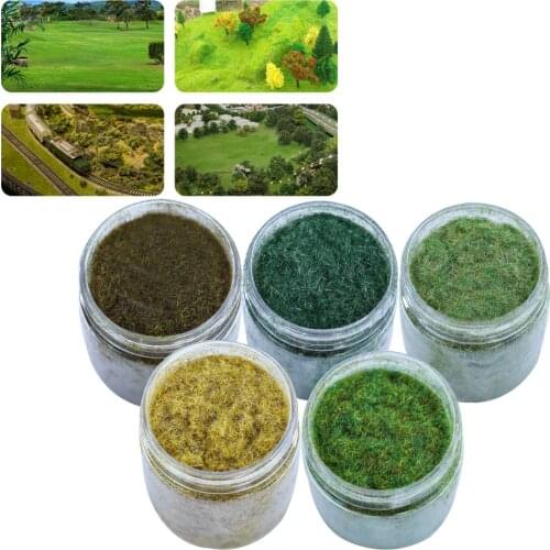 8MM Static Grass Flock Powder Foliage For Railway Artificial Mini Terrain Lawn Wargame Landscape Scenery Diorama Accessories