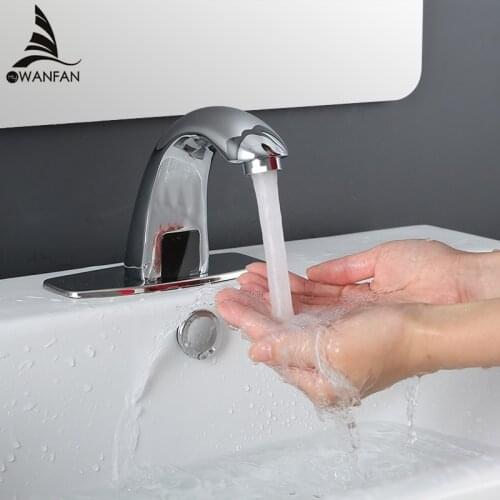 Hot and Cold Automatic inflared Sensor Faucet for Kitchen bathroom Basin Sink water saving Inductive electric Water Tap 8102