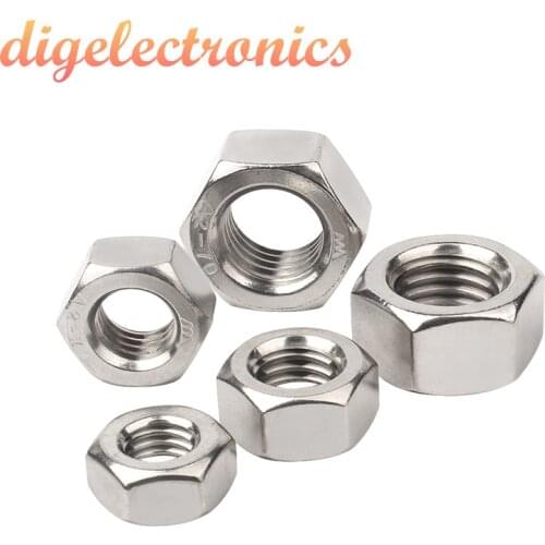 50/100 pcs/lot Stainless Steel M3 Nut for Hex Nut RC Model Toy Robot Arm Accessories