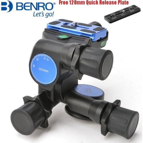 Benro Pro 3 Way Geared Gear Drive Tripod Head - GD3WH