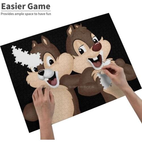 Better Together Jigsaw Puzzle Game Wooden Toys Assembling Picture Games Toys Chip And Dale Chip Dale Brothers Animation Pop
