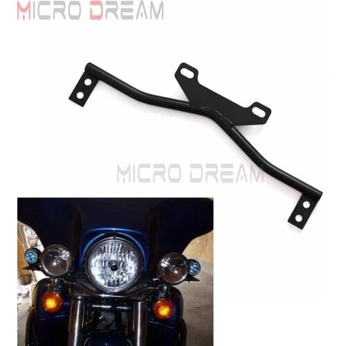 Custom Driving Light Brackets for Honda Suzuki Kawasaki Universal Black Auxiliary Passing Lamp Spot Fog Light Mounting Holder