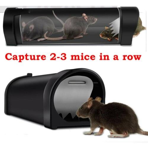 Rat Mouse Trap Catcher Humane Live Reusable Pest Rodent Mice Vermin Bait Cage Garden Pest Control Supplies Mousetrap