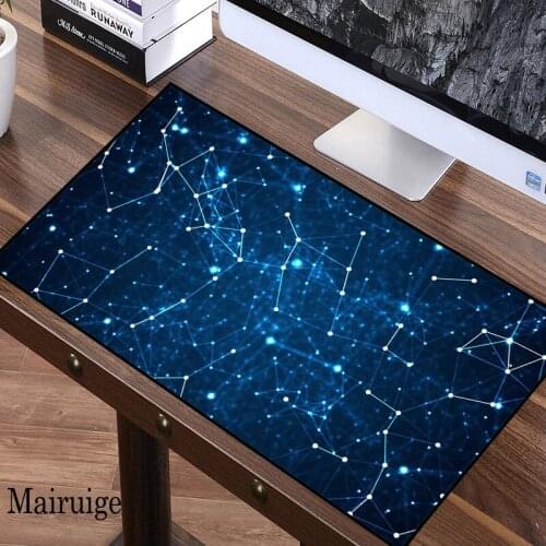 Geometric Lines Mouse Pad Computer Desk Mat Gaming Room Accessories XXL Large Gamer PC Desktop Pad Carpet Keyboard Math Mousepad