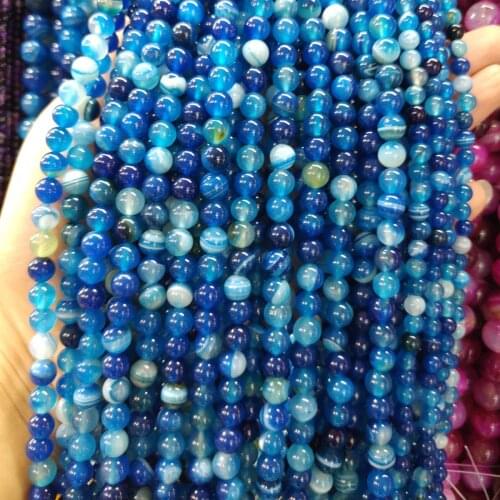 Natural stone Beaded 4/6/8/10/12mm Round Isolation loose beads for Jewelry Making DIY Necklace Bracelets Accessories