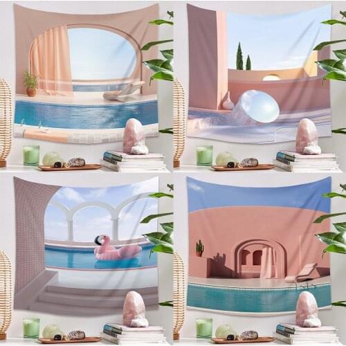 Summer Theme Flamingo Stapestry,Hanging Polyester Background Blanket,Home Decor,Beach Shawl,28-90 Inch