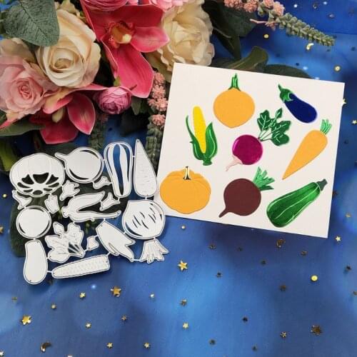 Vegetables Metal Cutting Dies Stencil Scrapbooking DIY Album Stamp Paper Emboss E56E