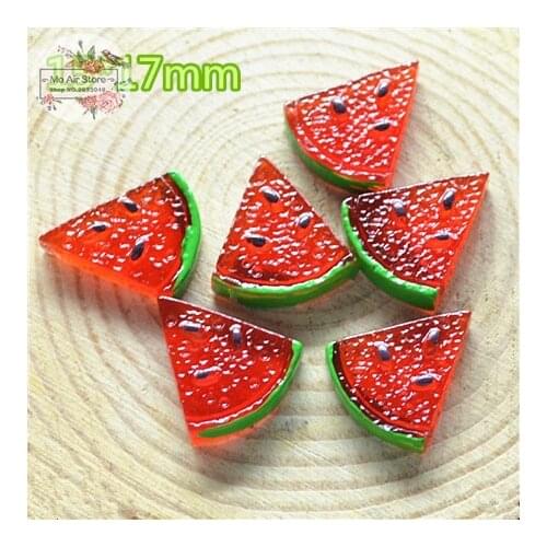 Cute watermelon 20PCS Resin Flatback Cabochon Miniature food Art Supply Decoration Charm DIY craft