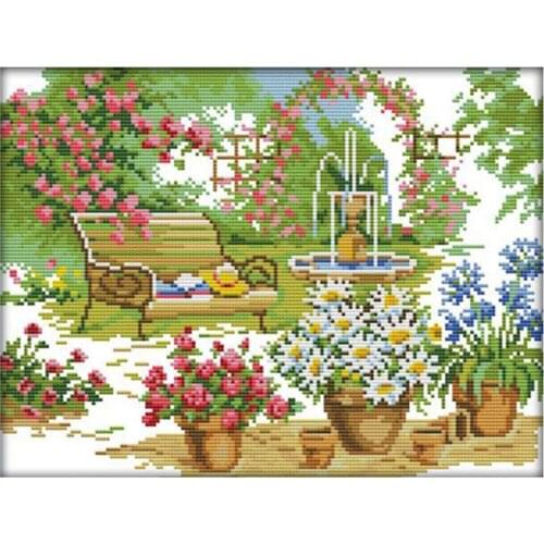 Floral Pattern Cross Stitch Kits Adults DIY Embroidery Home Decor Gift