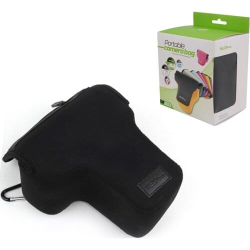 Neoprene Camera case bag for Canon 450D/500D/550D/600D Nikon D3100 D3200 D5200 D5300 18-55mm lens DSLR protector cover