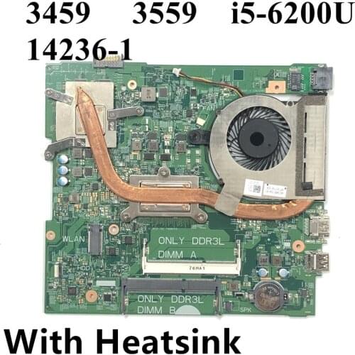 NEW I5-6200U FOR Dell Inspiron 15 3559 3459 Laptop Motherboard 14236-1 PWB CPWW0 CN-04M8WX 4M8WX Mainboard 100% tested