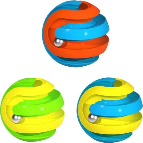 NEW Fingertip Anti-stress Spiner Fun Bead Office Creative Deformation Antistress For Hand Fidget Spinner Pinball Track Top Cute