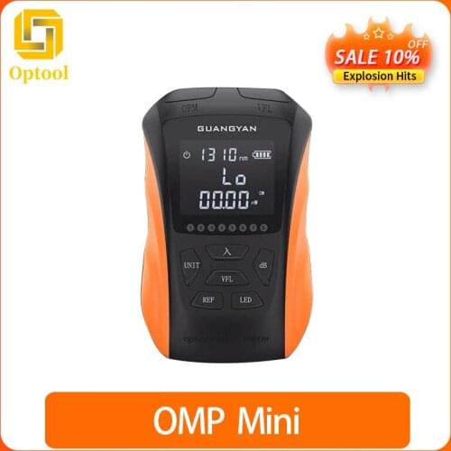 Mini 6-in-1 multifunctional optical power meter OPM visual fault locator network cable test fiber optic tester 5km 15km VFL LED