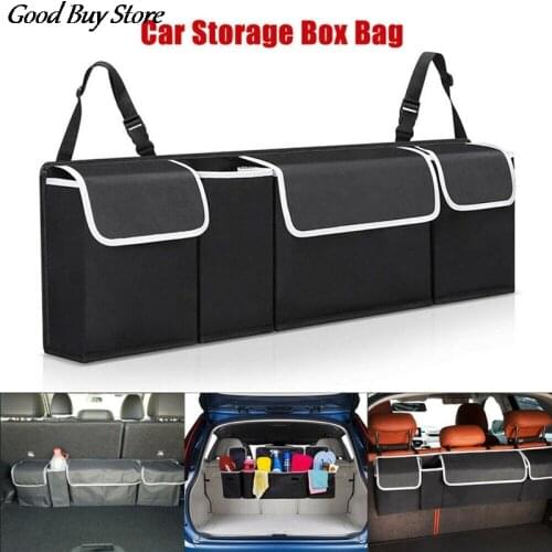 Car Trunk Organizer Back Seat Storage Bag Hanging Luggage Holder Box Large Capacity Travel Pocket Auto Car Rear Container New