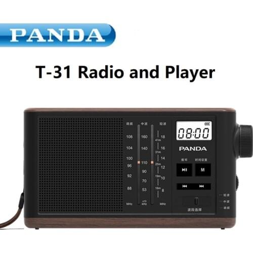 PANDA T-31 Radio Retro Full-band semiconductor Old man Broadcast frequency modulation