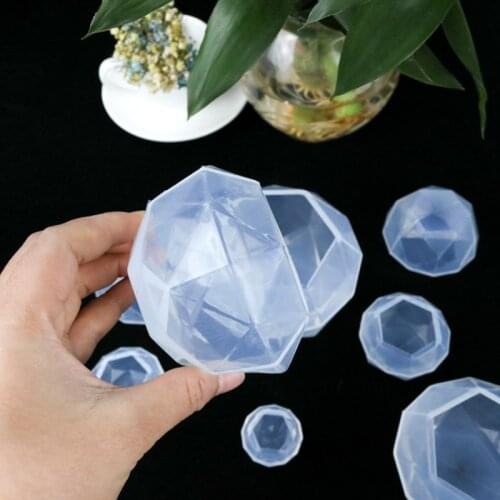 Crystal Epoxy Resin Mold Diamond Pendant Casting Mould DIY Crafts Making Tool H37C