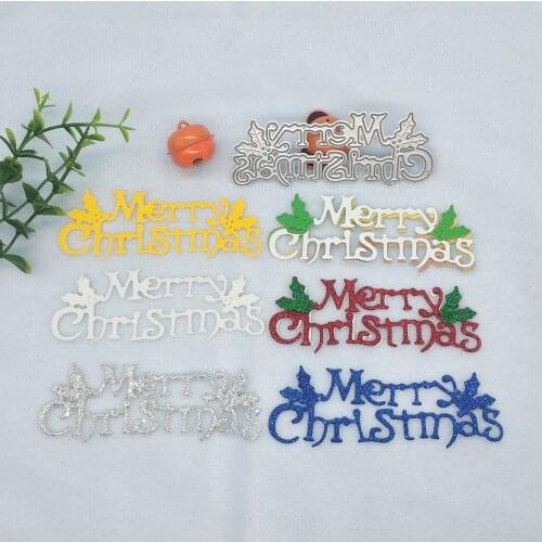 Merry Christmas letter and leaf metal cutting mold, scrapbook, photo frame, photo album decoration, DIY, handmade artwork