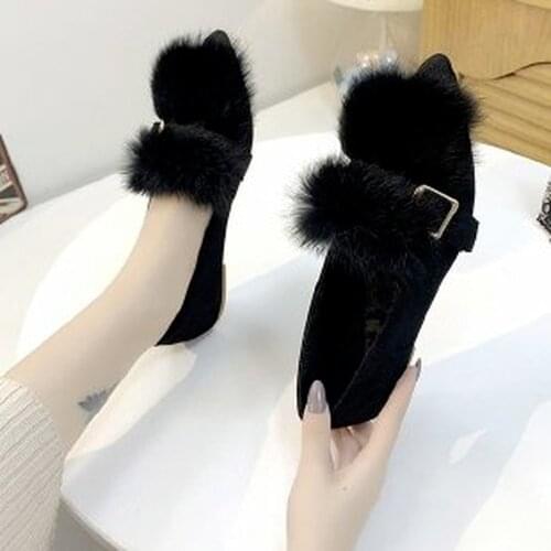 Faux Fur Home Slippers Fluffy Women Slides Comfort Furry Flat Sandals Female Cute Slippers Shoes For Woman Indoor Flip Flops