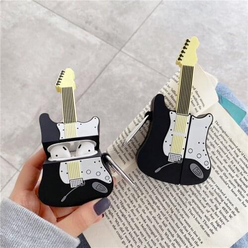 For Airpods Pro Case 3D Rock Guitar for Airpods 12 Pro Silicone Shockproof Bluetooth Wireless Protective Cover Case Accessories
