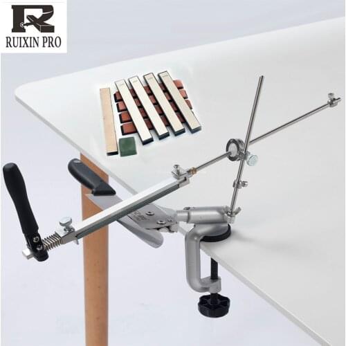 RUIXIN 4 generations Fixed angle sharpener Metal Material knife sharpening system Sharpening stone With stones knife sharpener