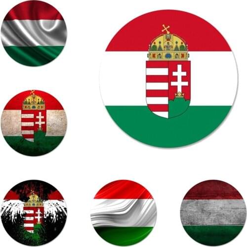 Hungary Hungarians Flag Badge Brooch Pin Accessories For Clothes Backpack Decoration gift