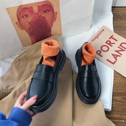 British Jk Uniform Shoes Black Brown Navy College Lolita Low-heeled Girls Jk Shoes Bow-knot Black Uniform Female Student Shoeslo