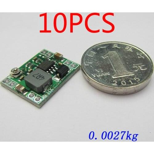 10PCS MP1584EN ultra small DC-DC 3A power step-down adjustable module Buck Converter 24V turn 12v 9V 5V 3V