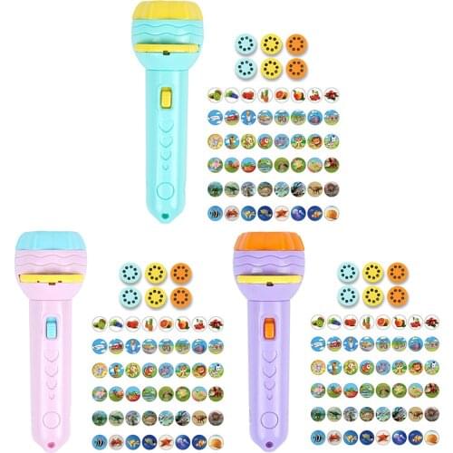 48stylesToy Projector Slide Kids Story Flashlight Slide Projector Baby Sleeping Story Early Education Toy Child Sleep Light Lamp