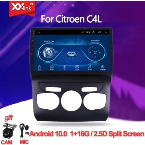 10" Car Multimedia Player Android 10.0 GPS Radio for Citroen C4 C4L DS4 2010-2018 autoradio stereo audio navigation no 2 din
