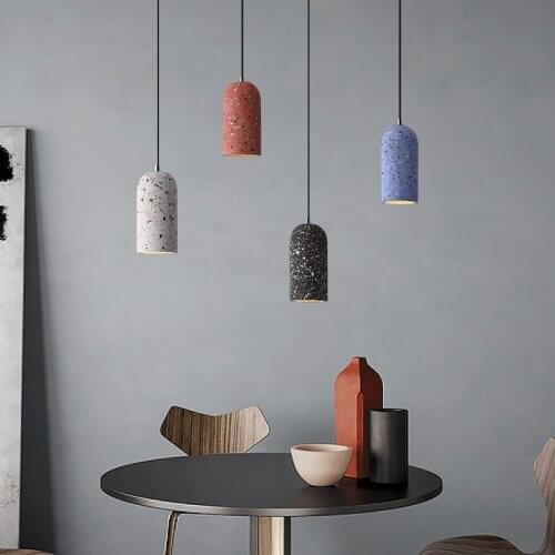 Cement Pendant Lights LED Lighting kitchen hanging lamps Industrial Decor for Dining Room Coffee Club Resturant Bar Living Room