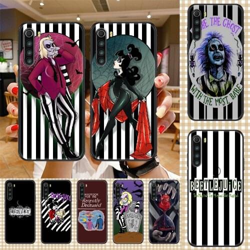 Beetlejuice Handbook Phone case For Xiaomi Redmi Note 7 7A 8 8T 9 9A 9S 10 K30 Pro Ultra black soft cell cover luxury waterproof
