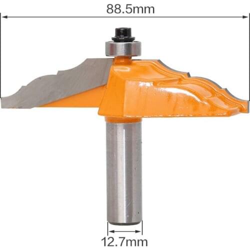 1pc 1/2" Shank Raised Panel Router Bit - Ogee Door -3" Diameter door knife Woodworking cutter Tenon Cutter for Woodworking Tools