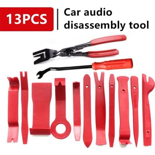 13PCS Car Audio Disassembly Tool With Self-sealing Bag Car Interior Door Clip Panel Trim Open Removal Tools