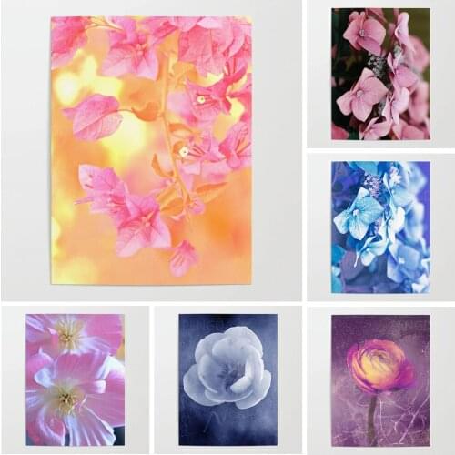 HD Prints Wall Artwork Little Beautiful Flowers Canvas Painting Pictures Modular Rose Poster Home Decor Living Room No Framework