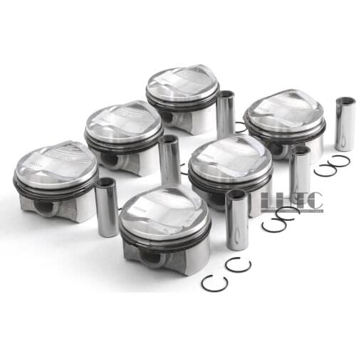 6x MAH-LE Φ84.51mm Pistons & Rings Set For V W Toua reg AUDI S4 A5 S5 A6 A7 A8 Q7 SQ5 3.0TFSI V6 DOHC 24V