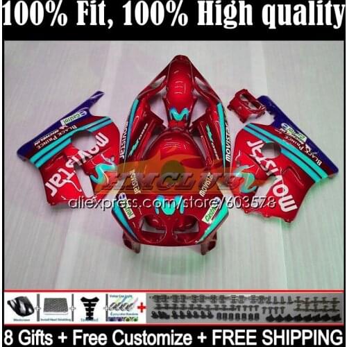 Injection Body For HONDA CBR 250RR 250CC CBR250RR 1988 1989 40CL.217 CBR 250 RR CC MC19 CBR250 RR 88 89 OEM Fairings Red flower