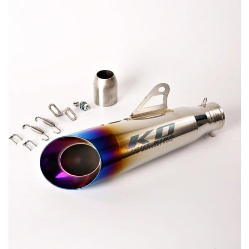 Colorful Stainless Steel 51mm Inner Exhaust Muffler Pipe Motorcycle Exhaust Tips No Db Killer Escape for Z400 YZF-R3 MT-03 Z650