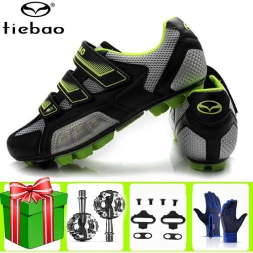 TIEBAO Sapatilha Ciclismo MTB Cycling Shoes Men Outdoor Sports Self-locking Nonslip Mountain Bike Sneakers Racing Women Bicycle