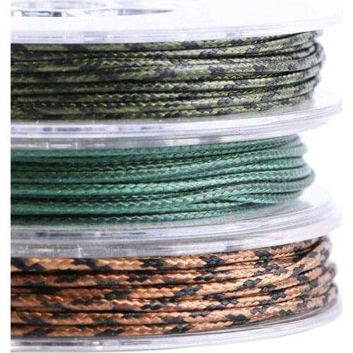 Fishing Lines Lead Core Carp Fishing Line 10 Meters 12 Brand Wire Fish Line On For Carp Fishing Rig Making Sinking Line 25-60LB