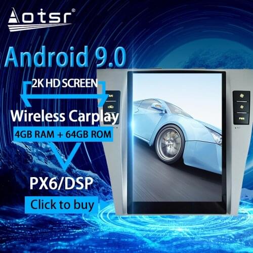 For Toyota Camry Android Radio tape recorder 2006 - 2011 Car Multimedia Player Stereo head unit Tesla gps Navi No 2din Autoradio