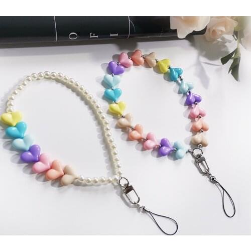 Mobile phone lanyard short hand chain pendant For iPhone For Huawei mobile phone case lanyard key u disk anti-lost rope