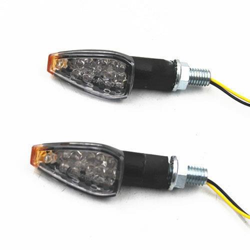 Motorbike 12v LED Turn Signal Indicators Light Amber Blinker Light Universal Motorcyle Cruiser Chopper Cafe Racer