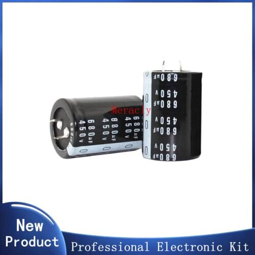 High frequency low resistance 450V 680UF aluminum electrolytic capacitor 20% 35*50MM