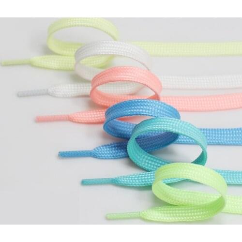 1pair Colorful Glow in the Dark Toys Fashion 1pair 120cm Glowing Sport Shoelace Luminous Shoelaces Cool Toys Gift Children Kids