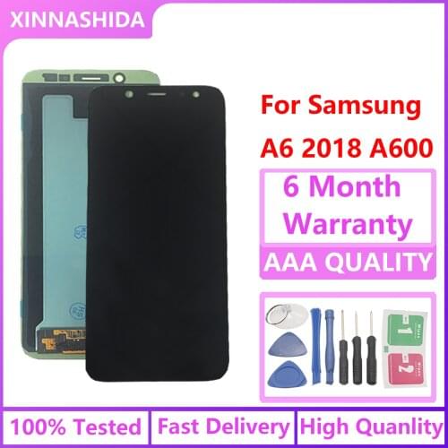 For SAMSUNG Galaxy A6 2018 A600 A600F A600FN A600G LCD Display Touch Screen Digitizer Sensor Assembly replace