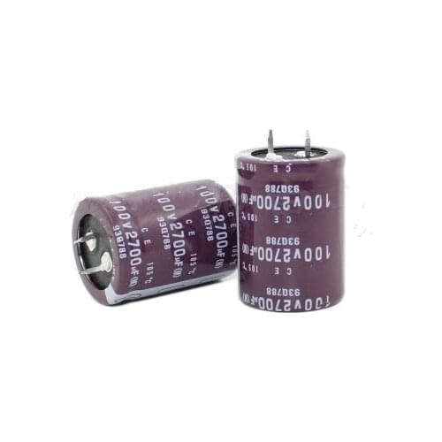 10PCS 100V2700UF Aluminum electrolytic capacitor 2700UF 100V 30MM*40MM