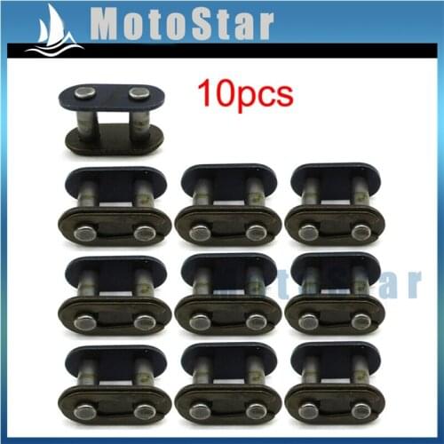 10pcs T8F Chain Spare Master Link For 2 Stroke Mini ATV Quad 4 Wheeler Dirt Super Pocket Bike Motorcycle 43cc 47cc 49cc