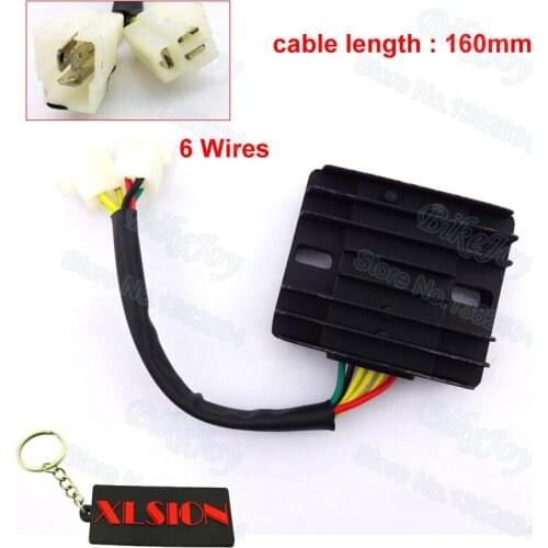 12V DC 6 wires Voltage Regulator Rectifier For GY6 150cc 200cc 250cc Scooter ATV Go Kart Motorcycle Motocross