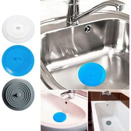 15cm Large Silicone Drain Plug Hair Stopper Flat Suction Cover for Kitchen Bathroom and Laundry Stopper Bathroom Accessories