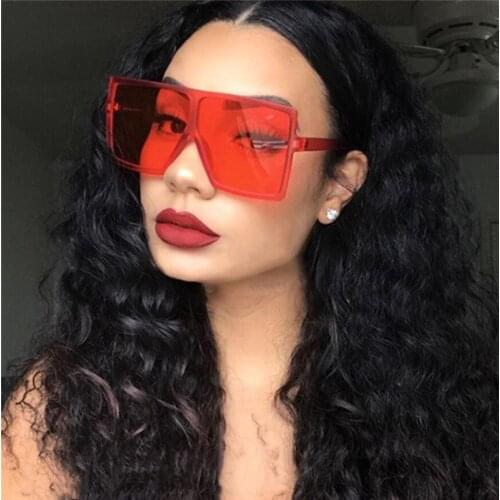 2021 Classic Vintage Square Sunglasses Woman Siamese Oversized Sunglasses Woman Men Retro Sunglasses Lentes De Sol Mujer Oculos